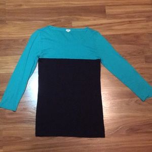 J. Crew mid-sleeve shirt